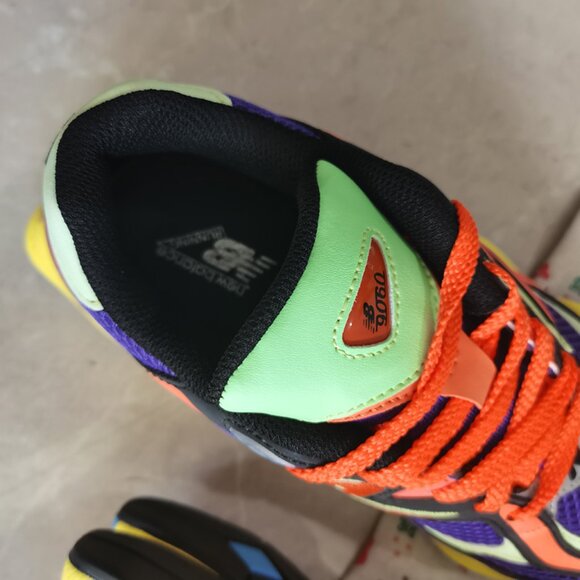 Orange And Purple New Balance NB 9060 Sneakers - Picture 7 of 10